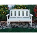 Highwood Usa Highwood® Lehigh 4' Outdoor Bench, White AD-BENW2-WHE